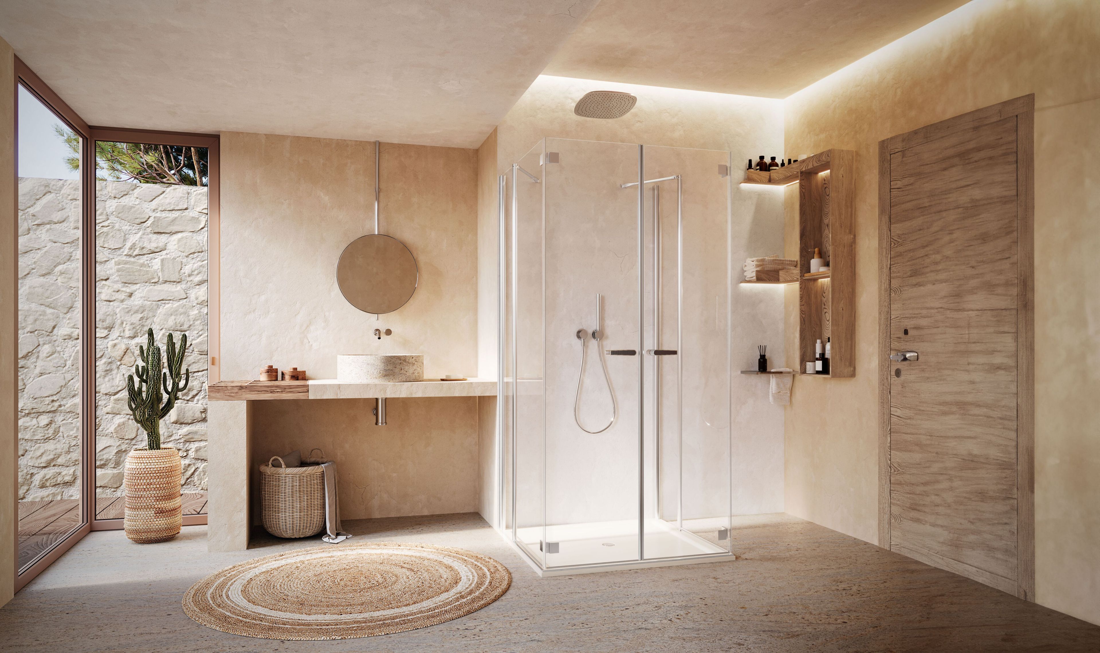 Прямоугольная хрустальная душевая кабина DUKA Multi-S 4000 NEW ARCH-00089166 - Вид №1