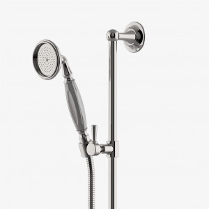 HGHS10 Ручной душ Highgate на стойке с белой ручкой Waterworks