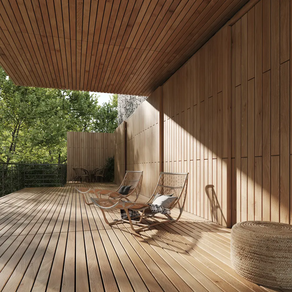 Santreyd Планкен из хвои с фаской для фасада и интерьера 83400585 STLM-1014290 - Вид №2