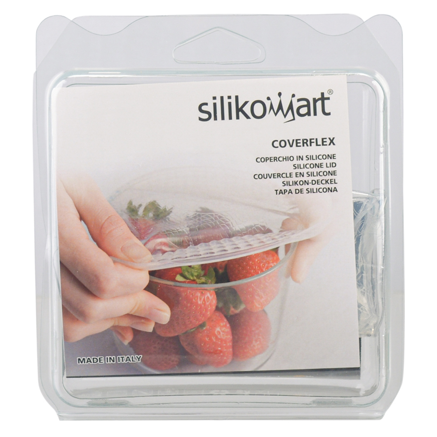 25.015.86.0096 Набор из 4 крышек coverflex ?9, 11, 16, 21 см силикон, прозрачный Silikomart  - Вид №12