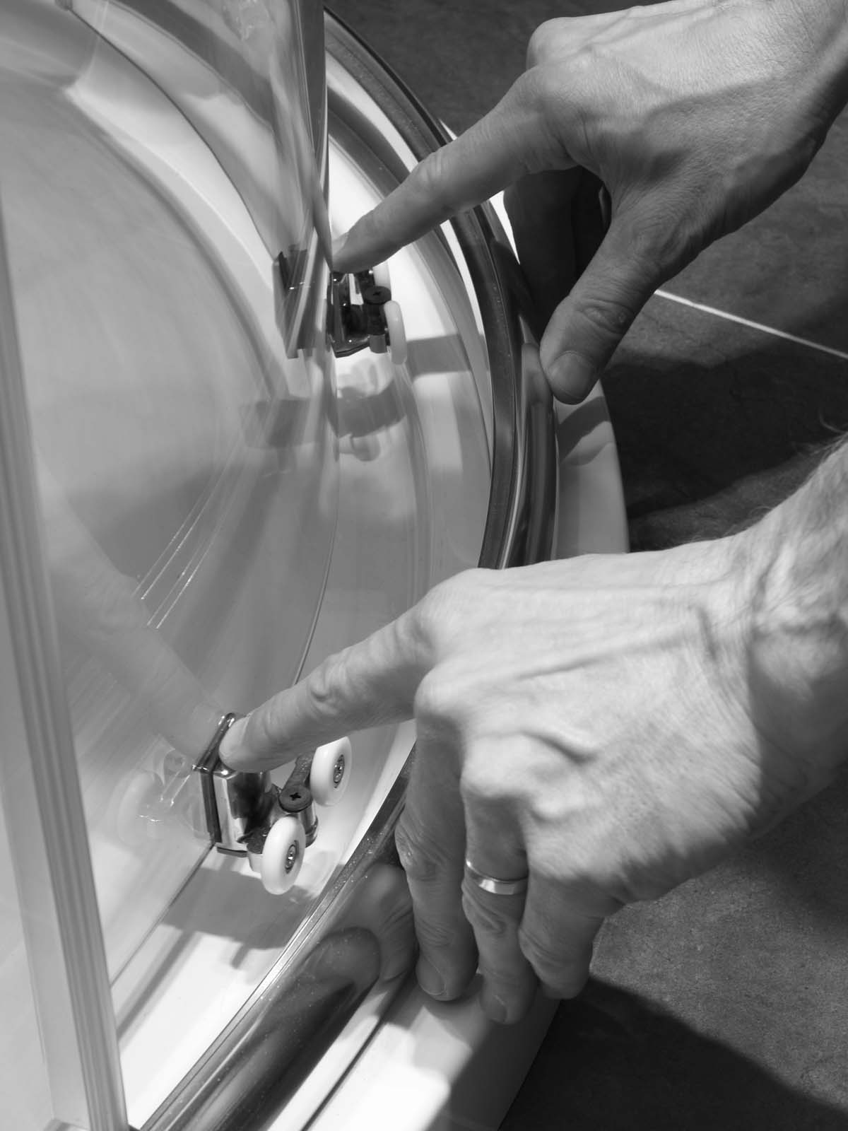 Душевой уголок A0302B0 Merlyn Ionic Хромированный  - Вид №3