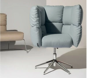 Manerba Вращающееся кресло из бархата Undecided