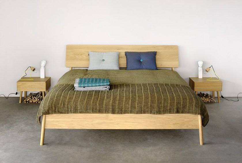 Ethnicraft Прямоугольная прикроватная тумбочка из дуба с ящиками Oak air 51210 - Вид №2