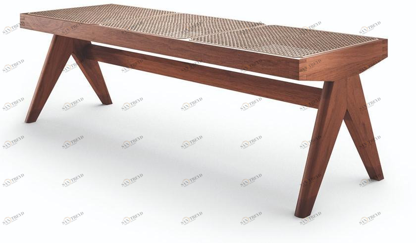 Cassina Скамейка из массива дерева и венской соломы sun-id-1418647