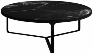 Tacchini Низкий круглый мраморный журнальный столик
