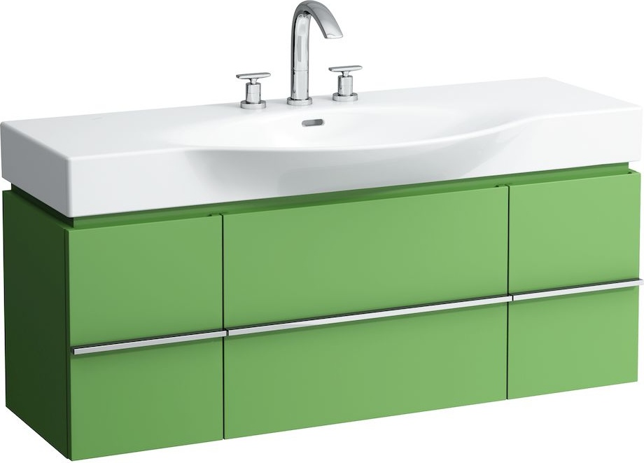 H4013020754631 Шкафчик под раковину, для раковин 811704, 812704, 2 выдвижных ящика с 2 дверцами, 2 стеклянные полки LAUFEN PRO - Вид №13