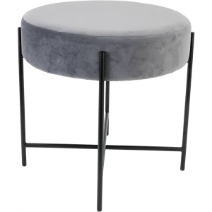 Пуф с мягкой обивкой Atmosphera Arty 47x45 см цвет серый