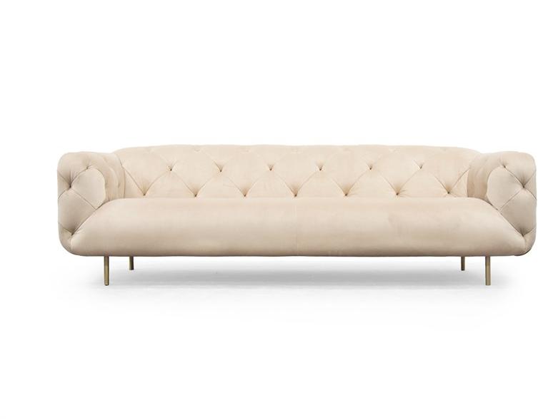 Formitalia Стеганый 3-местный бархатный диван Overseas sun-id-1429500 - Вид №1