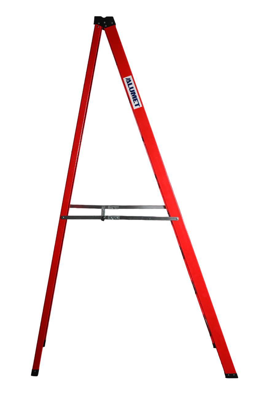 Стремянка SF 1008 стеклопластиковая 8 ступеней, Alumet, с органайзером  - Вид №1