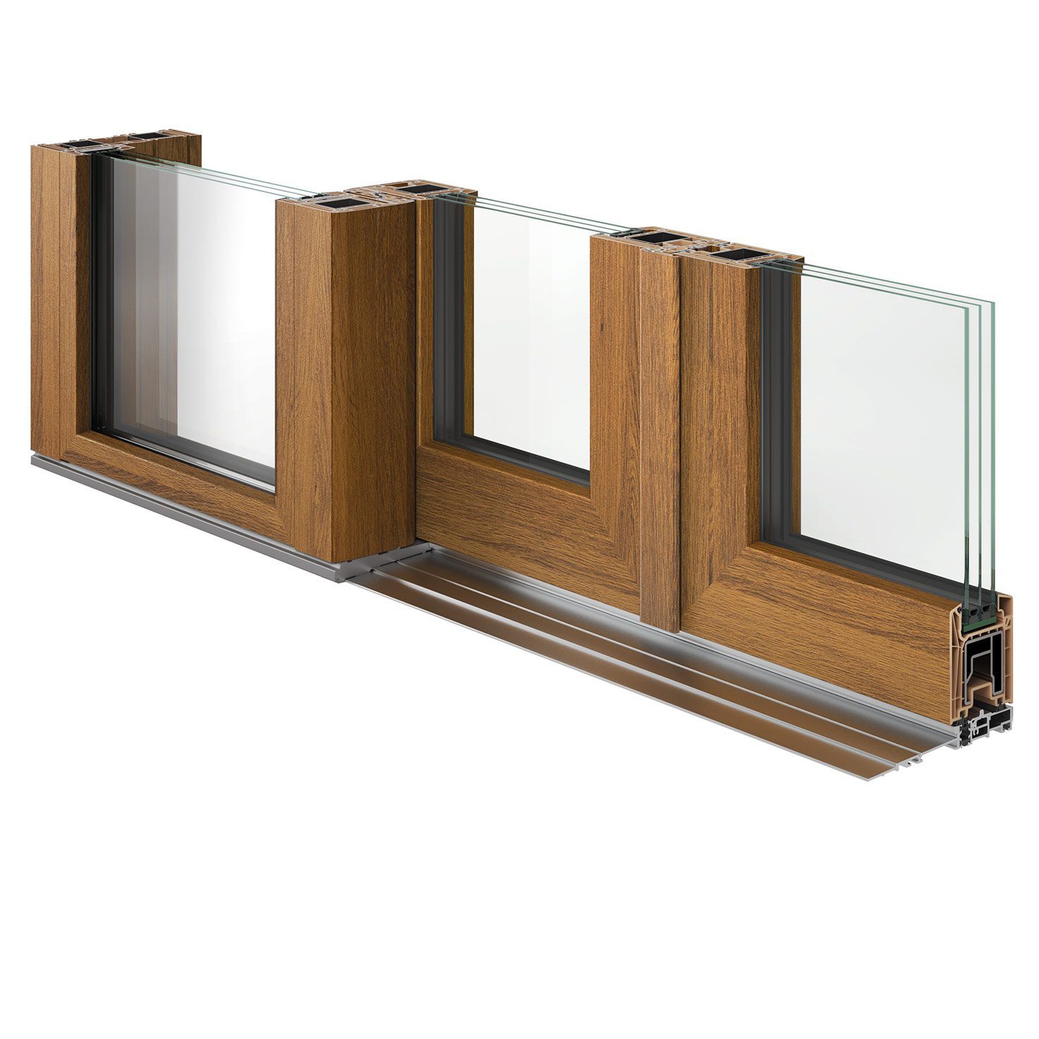 Раздвижные окна из ПВХ D&V Serramenti LIVINGSLIDE HS 82 ARCH-00037682 - Вид №3