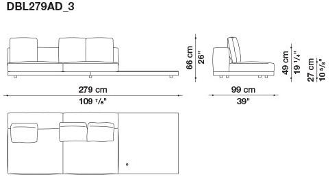 B&B Italia Кожаный диван Dock sun-id-1441060 - Вид №160