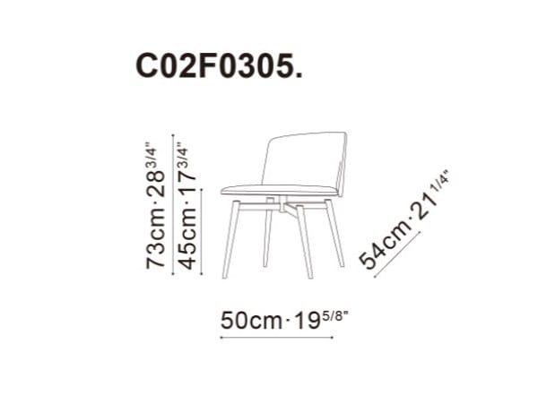 Мягкий стул из ткани CAMERICH Балет ARCH-00074002 - Вид №5