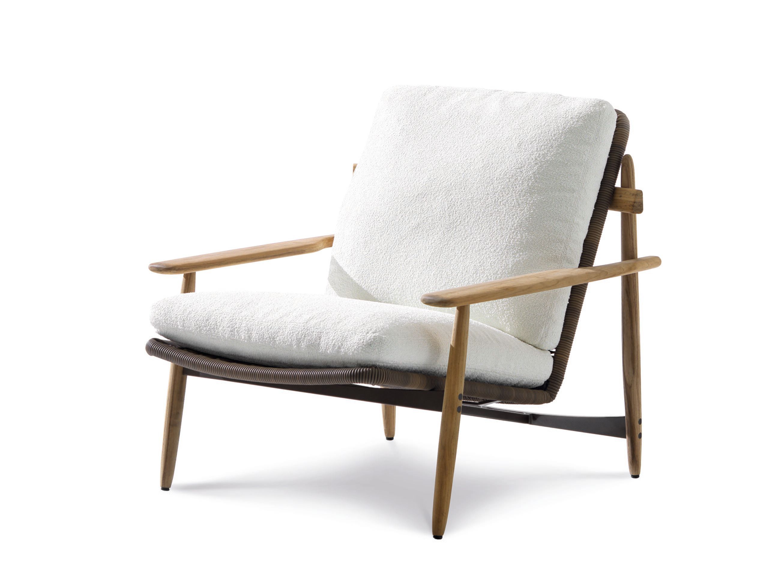 Ткань открытый стул с подлокотниками Minotti Trio Outdoor ARCH-00145280