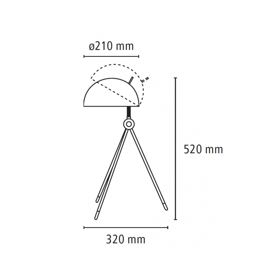 Лампа Radon Table настольная, черная Lightyears 52182108 - Вид №4