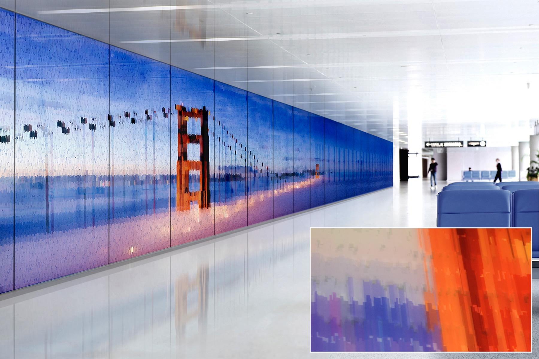 FSRT364 Перегородка из стекла vivispectra vektr с индивидуальной прослойкой в ​​стандартной отделке Forms-surfaces  - Вид №6