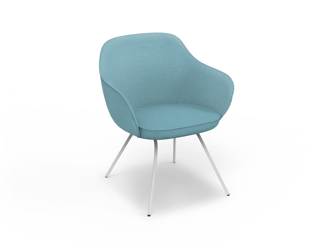 Мягкий тканевый стул с подлокотниками MOMENTI Home &amp ARCH-00053649 - Вид №1