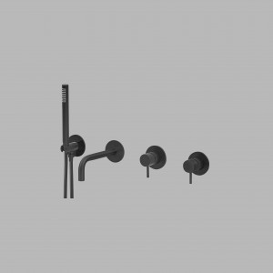 QS3200-190SB Двойной комплект для ванны - черныйd line Qtoo