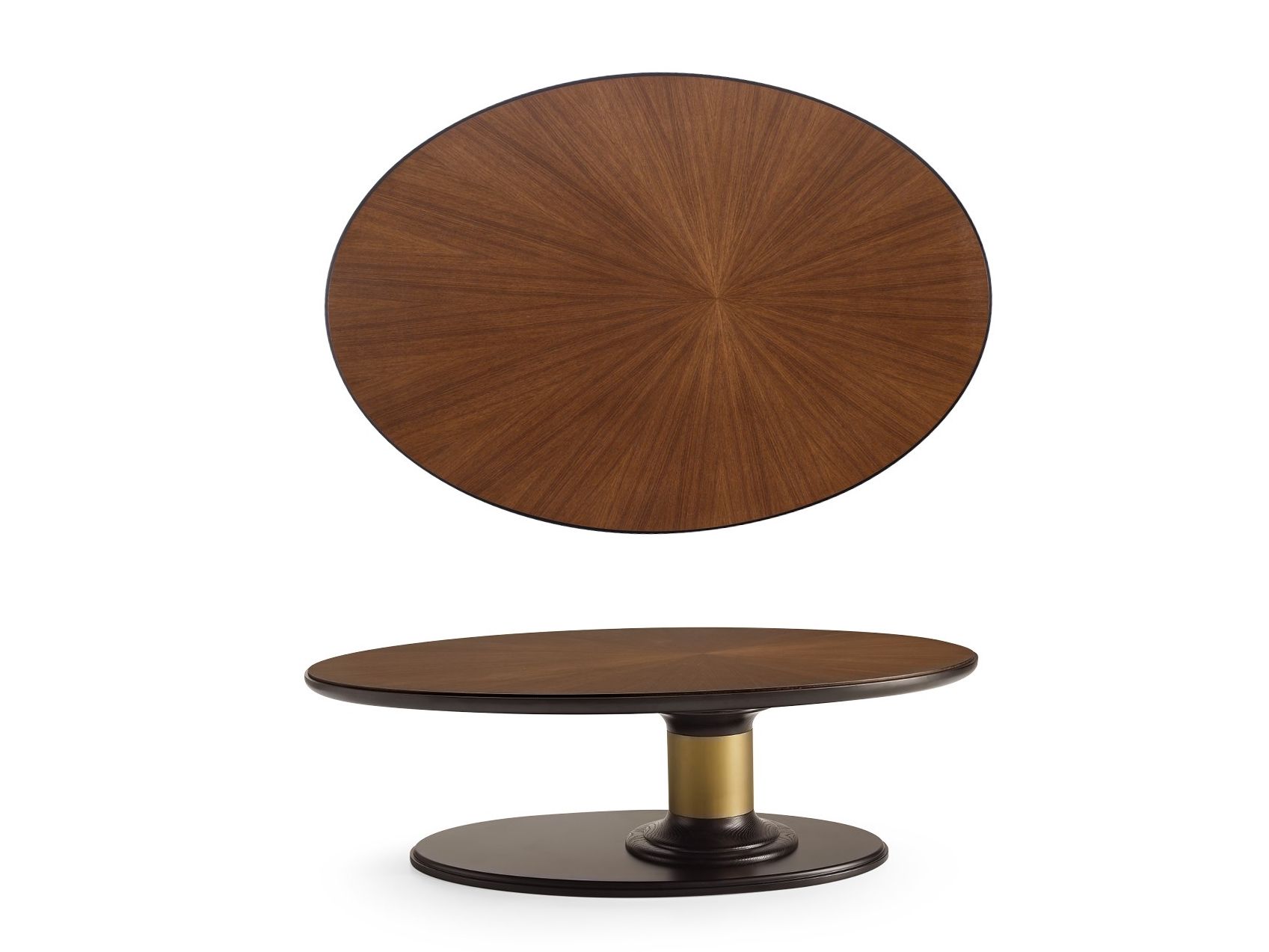 Деревянный овальный журнальный столик A.R. Arredamenti Dilan ARCH-00069435