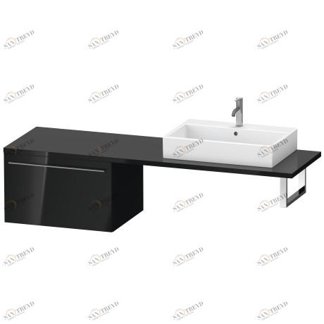 XL545404040 X-Large Шкафчик для консоли Черный глянцевый лак Duravit