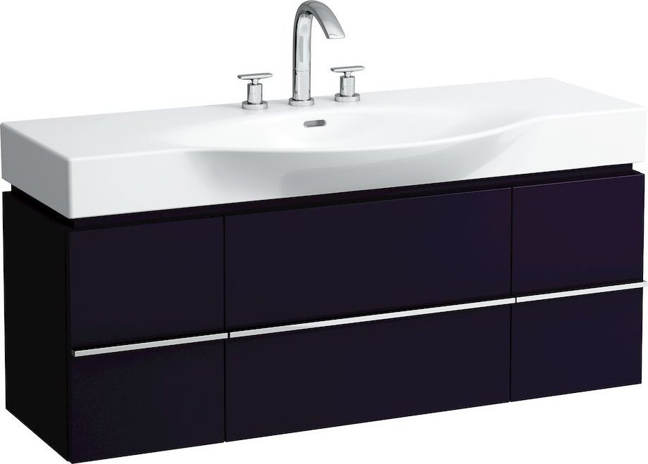 H4013020754631 Шкафчик под раковину, для раковин 811704, 812704, 2 выдвижных ящика с 2 дверцами, 2 стеклянные полки LAUFEN PRO - Вид №27