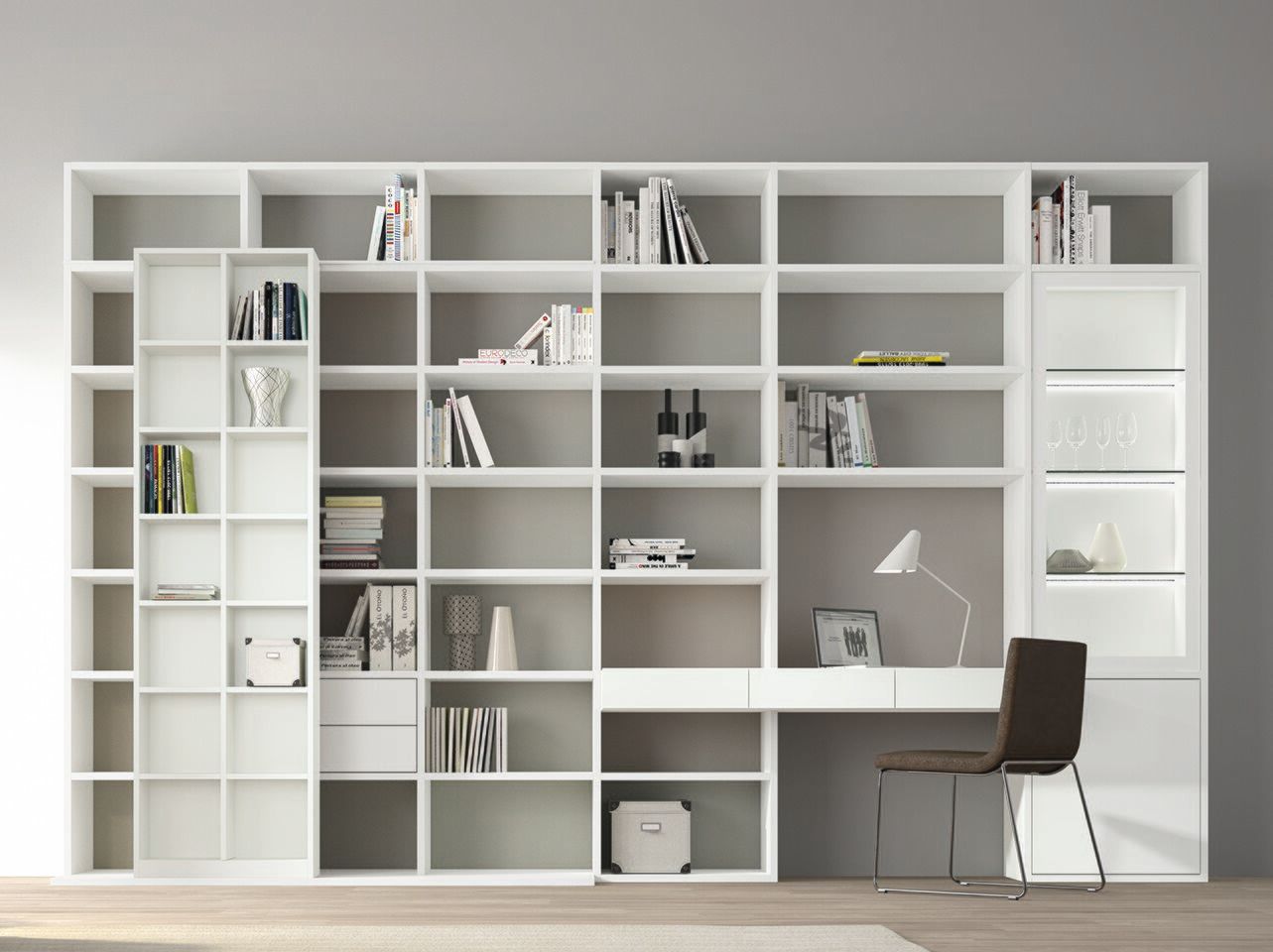 Книжный шкаф с письменным столом Sudbrock Möbelhandwerk Sinus ARCH-00085820 - Вид №1