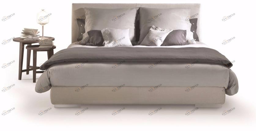 Flexform Двуспальная кровать со съемным чехлом из ткани Magnum sun-id-1452910