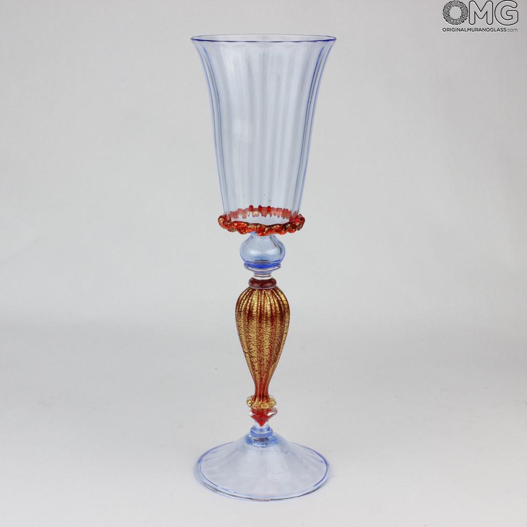 387 ORIGINALMURANOGLASS Венецианский кубок Venier - муранское хрустальное стекло OMG 10 см  - Вид №1