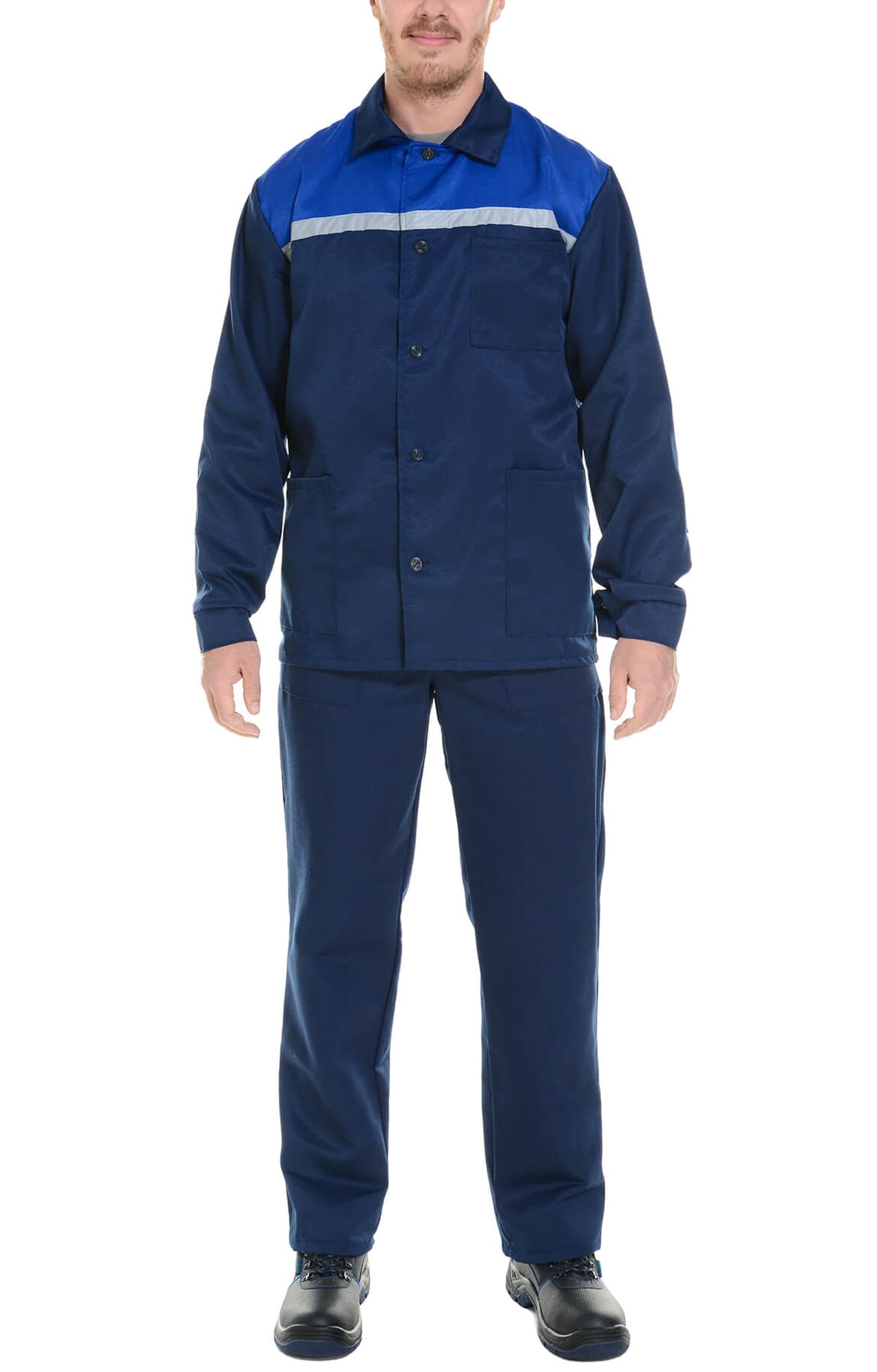 63026 Костюм Строителя темно-синий василек  Летняя спецодежда  размер 52-54/182-188  - Вид №9