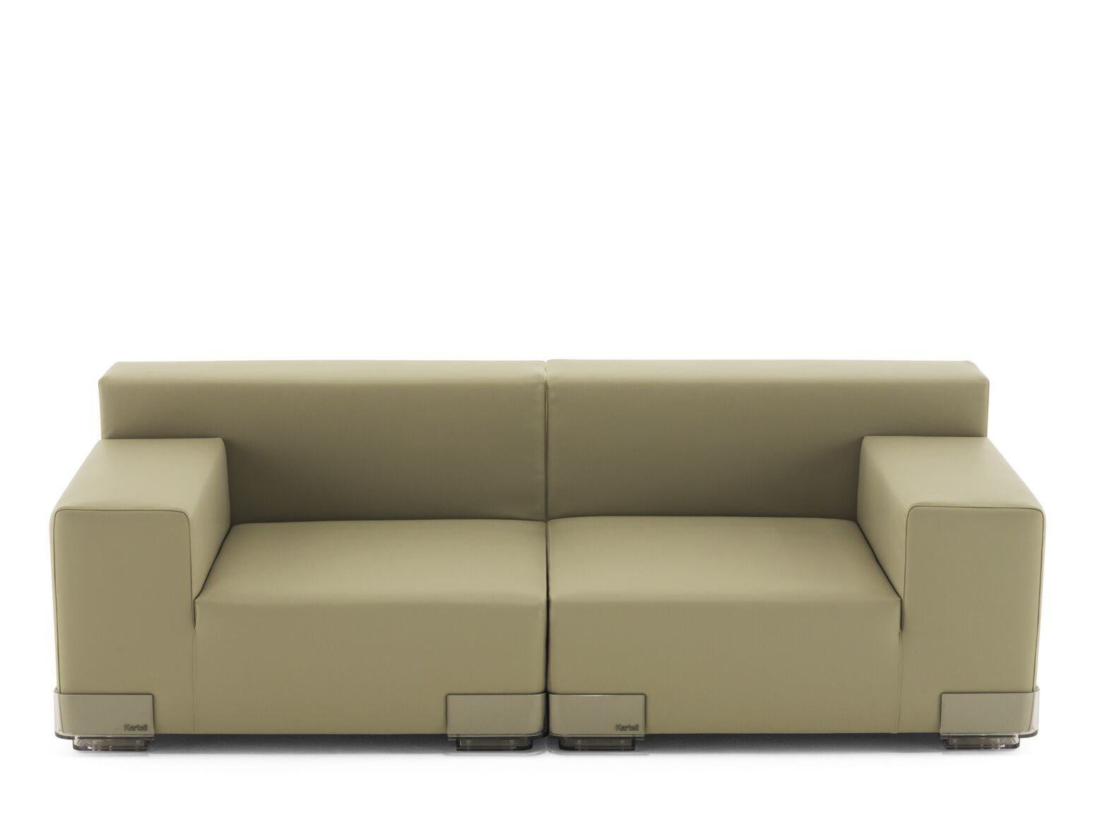 2-местный модульный съемный диван из искусственной кожи Kartell Plastics ARCH-00019820 - Вид №6