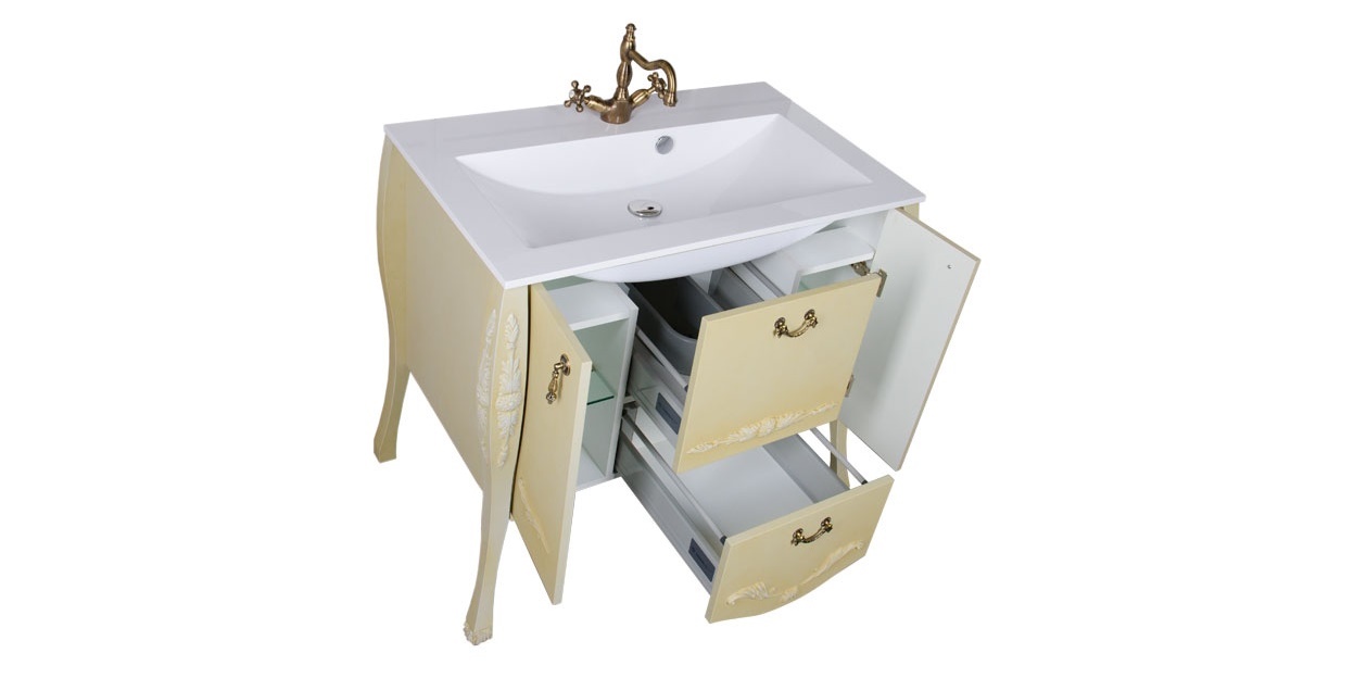 Комплект мебели Aquanet Виктория 90 олива 00183679 - Вид №4