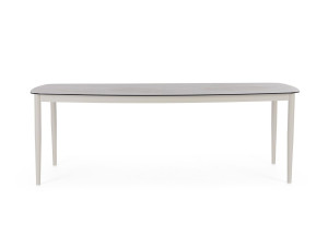 Алюминиевый и стеклянный садовый стол