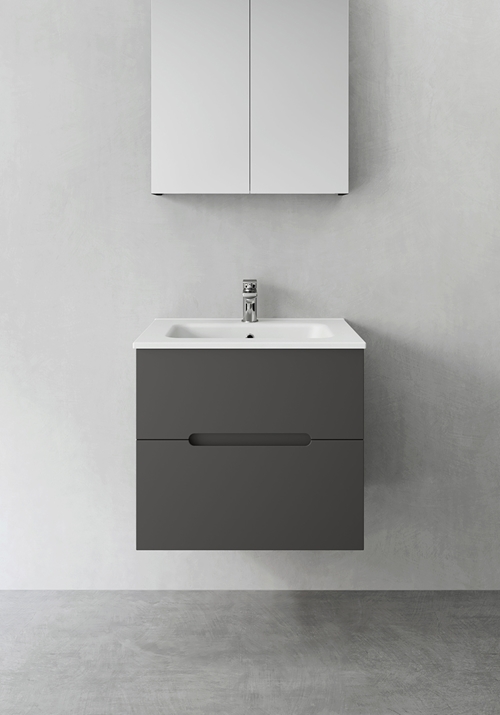 1390101 Шкаф Для Умывальника Sun Antracit 600 Hafa  Антрацитовый 