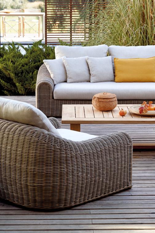 Круглый стул шнур 6мм старый серый Manutti River MNST882 - Вид №6