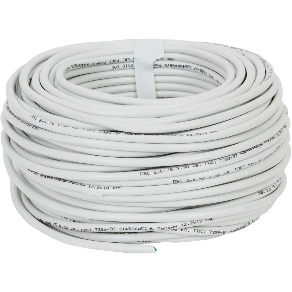 Провод Electraline ПВС 2х0.75, 50 м, ГОСТ 82034950 STLM-2006834  - Вид №1