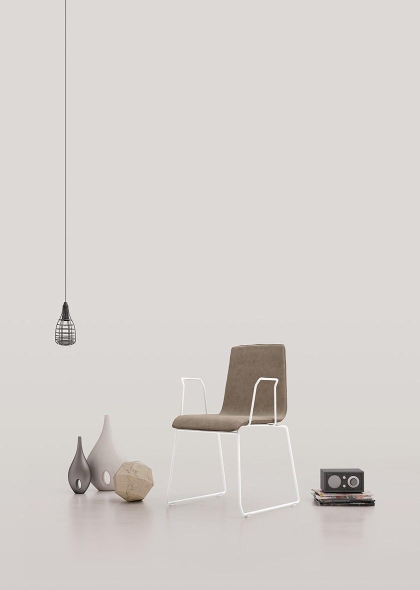 Leyform Тканевый съемный стул с подлокотниками Zerosedici 04501  - Вид №5