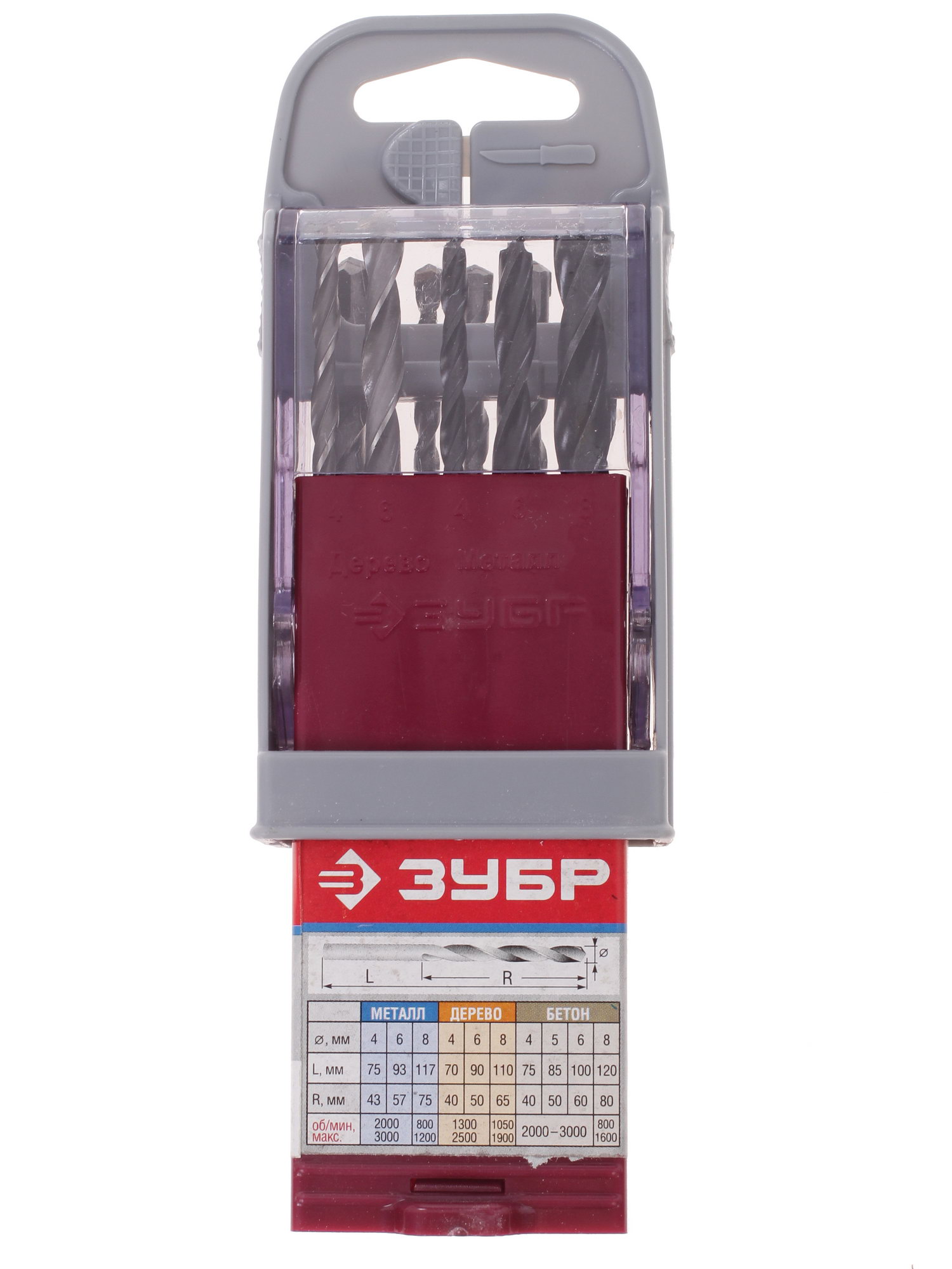 Набор сверл ЗУБР 4-29704-H10-SB 6615623 STDN-0050622 - Вид №1