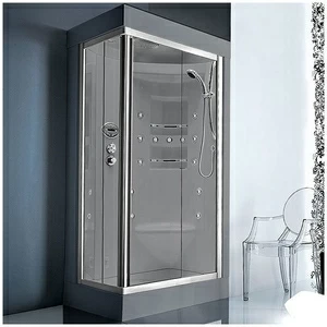 Душевая кабина Gruppo treesse Acquazzurra 80х100 STB-B7537S-SE белая с баней и гидромассажем угловая левая