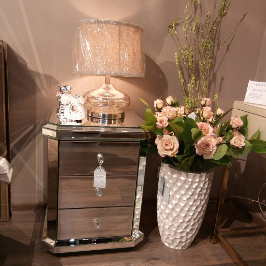 Лампа настольная Tad (коньячный) AQ-G9A GARDA DECOR ВАЗА 033821 Бежевый  - Вид №2