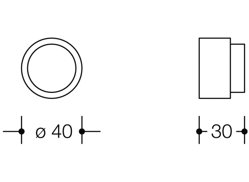 611.30 буфер двери стены HEWI System 111 | Polyamid  - Вид №2