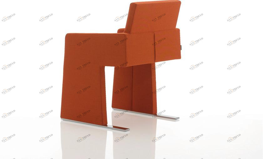 Billiani Кресло с мягкой обивкой и подлокотниками Inka steel sun-id-1489118