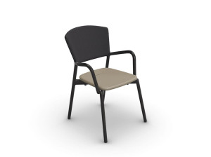 Садовый стул с подлокотниками из Batyline® и смолы