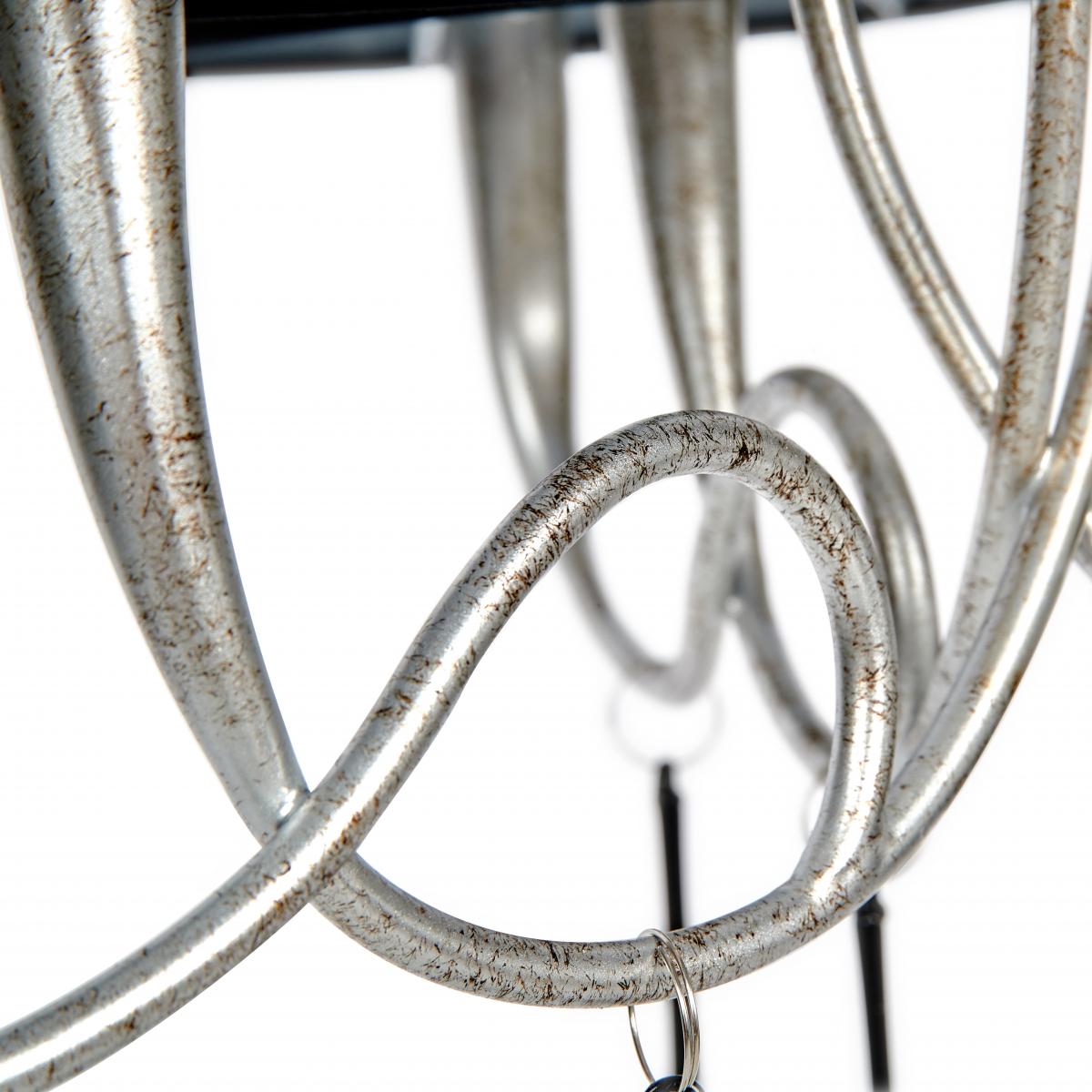 084116 Люстра 6L серебро/черный Mantra Paola - Вид №6