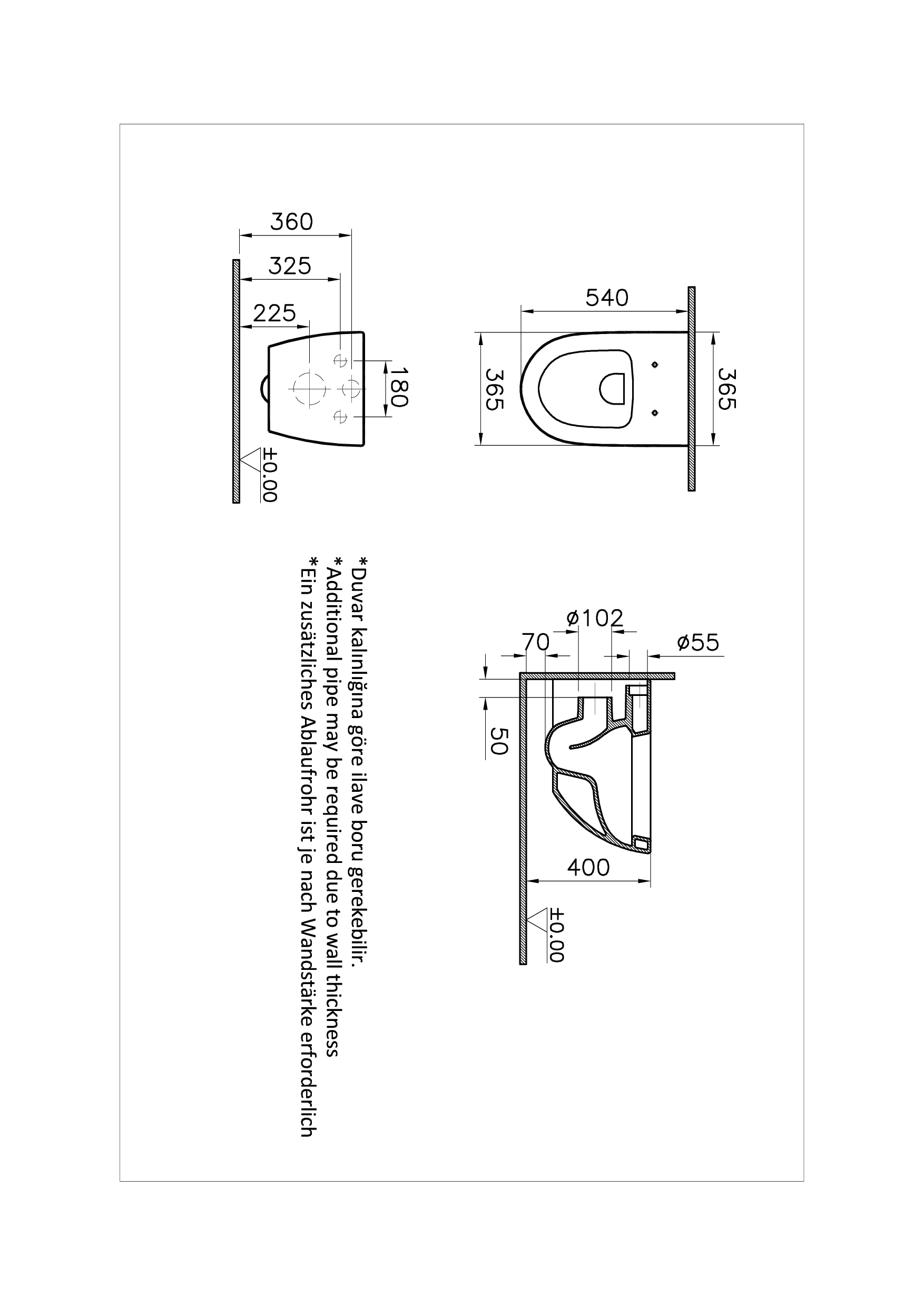 4448B003-0075 Биде Vitraglobal Sento - Вид №1