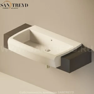 Flaminia UNA Консоль для раковины от 120 до 200 см черная UNA90M1.7006