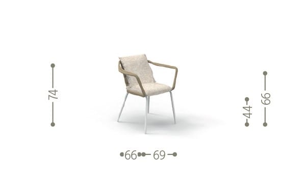 Тканевый садовый стул Talenti Cruise Alu ARCH-00107705 - Вид №4