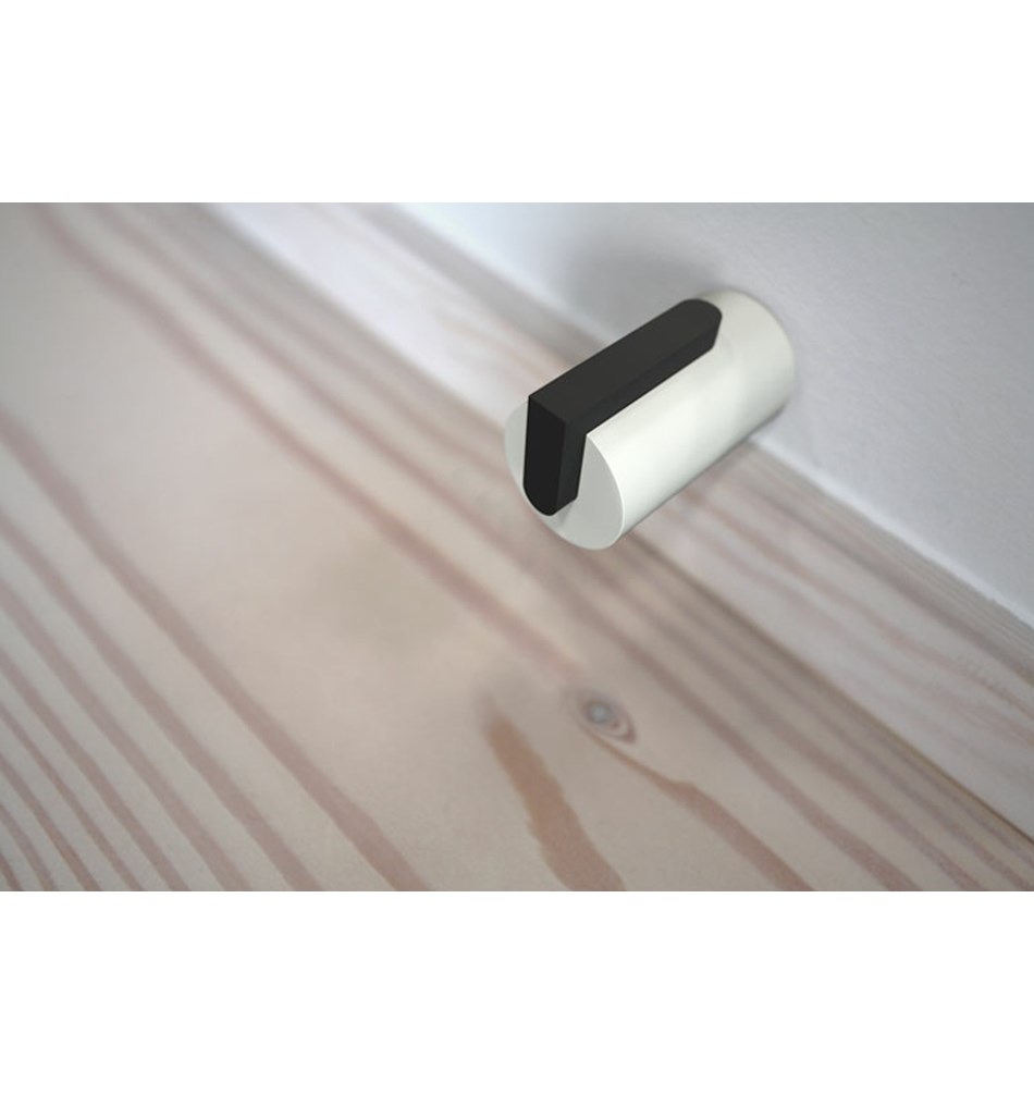 FROST Дверной упор 1, 55мм » белый / черный Нержавеющая сталь Белый N1931-W  - Вид №3