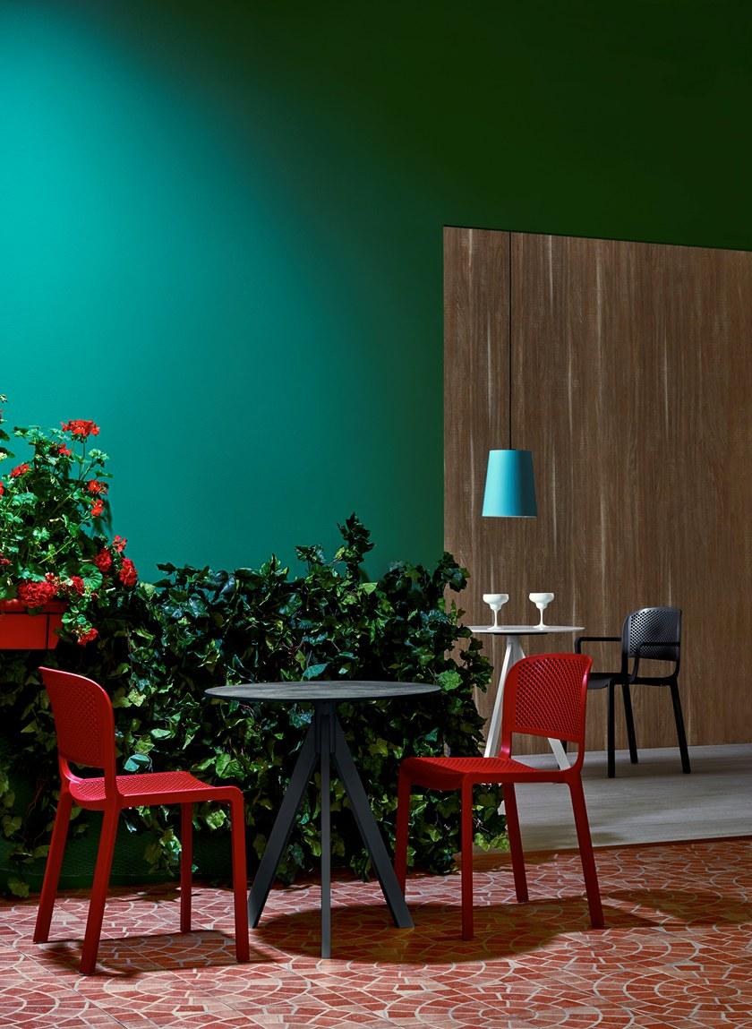 Pedrali Квадратный круглый стальной стол на контракт Arki-base Ark3 - Вид №6