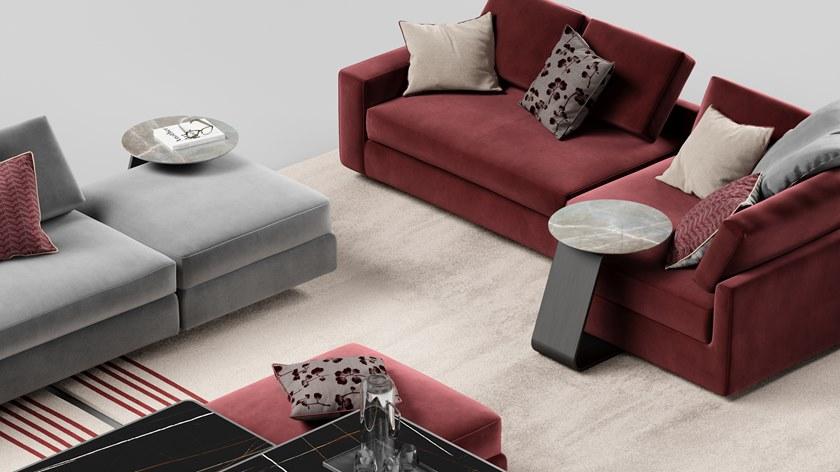 Reflex Круглый журнальный столик из стеклянного мрамора Oh sun-id-1349815 - Вид №1