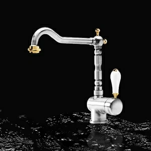 Смеситель однорычажный 7MAOL014 Geda Nextage Antico с поворотным изливом