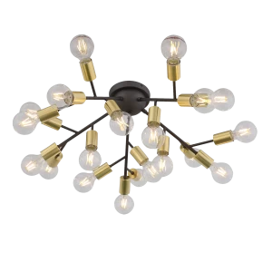 Потолочная светодиодная люстра ST Luce Foglione SL437.402.20 ST LUCE ДИЗАЙНЕРСКИЕ, FOGLIONE, ШАР 184544 Золотой